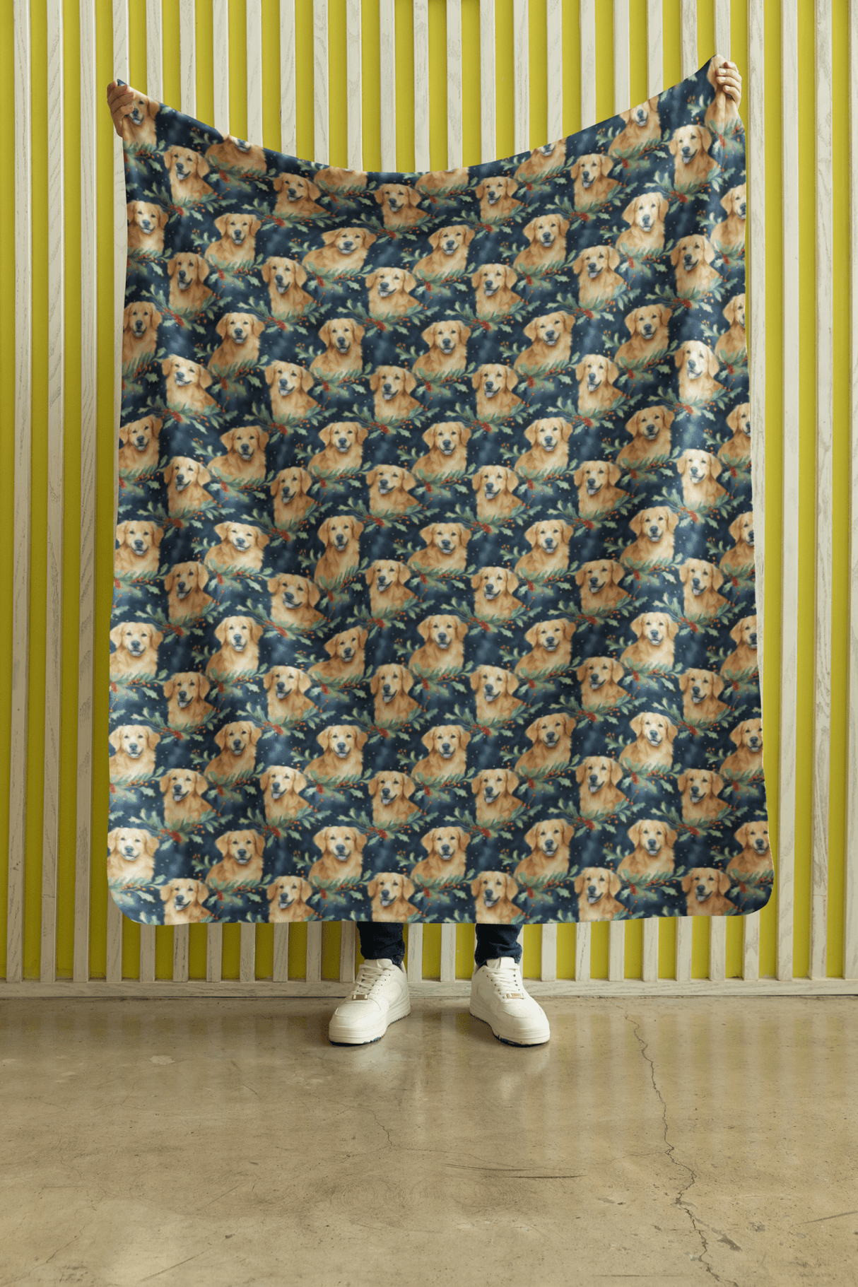 Chilly Golden Sherpa Blanket - London Penny Gift Wrap