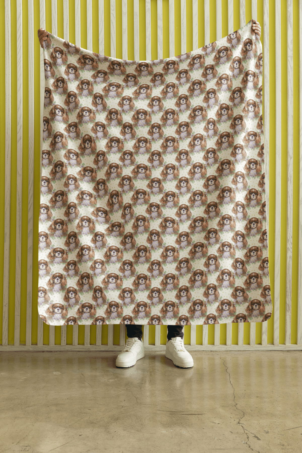 Cavalier Charm Sherpa Blanket - London Penny Gift Wrap