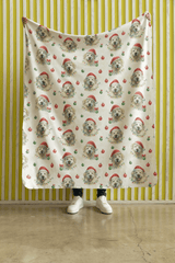 Golden Glow Christmas Sherpa Blanket - London Penny Gift Wrap