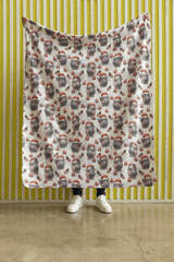 Jolly Hippo Christmas Sherpa Blanket - London Penny Gift Wrap