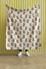 Santa's Little Yorkie Sherpa Blanket - London Penny Gift Wrap