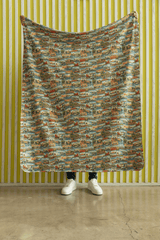 Illinois Postcard Memories Sherpa Blanket - London Penny Gift Wrap