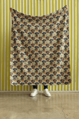 Dachshund Garden Party Sherpa Blanket - London Penny Gift Wrap