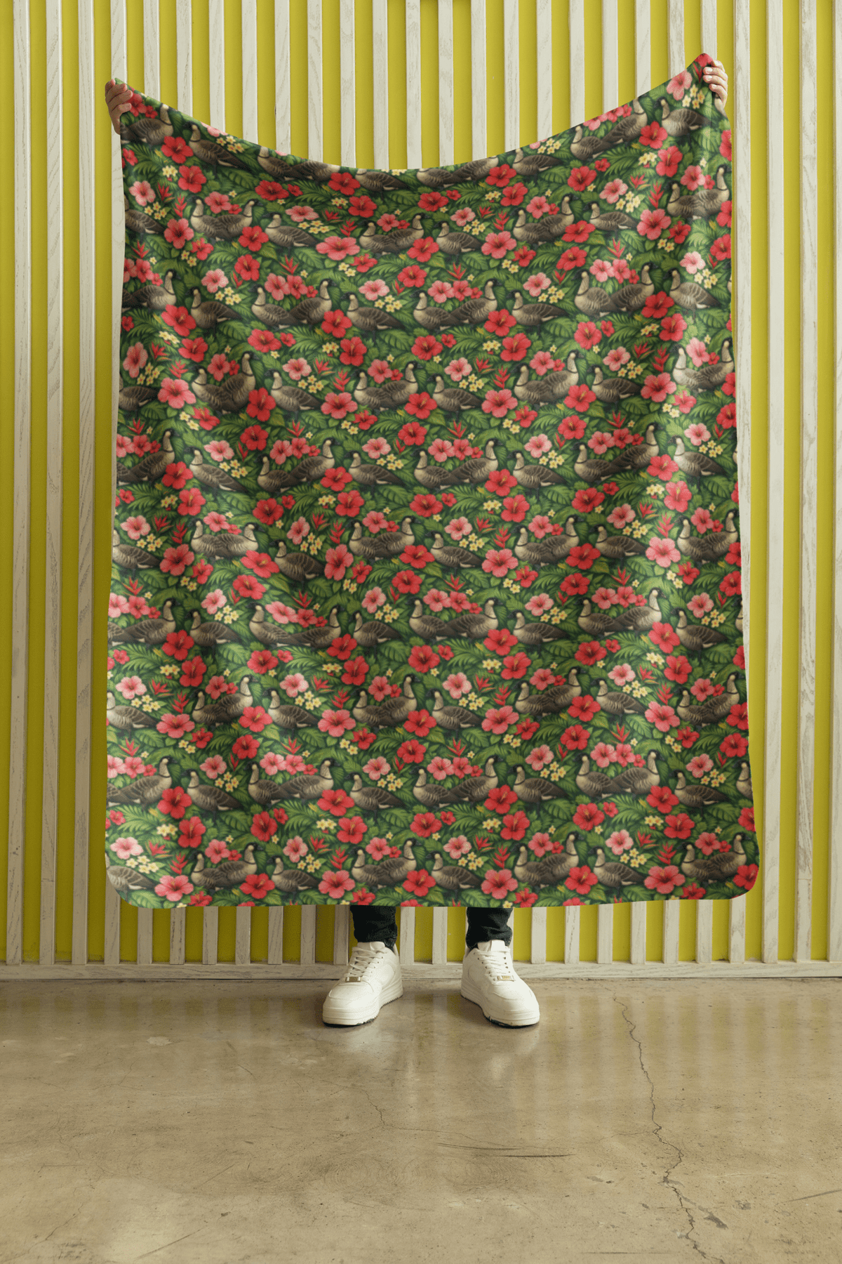 Hawaii Flora & Fauna Sherpa Blanket - London Penny Gift Wrap