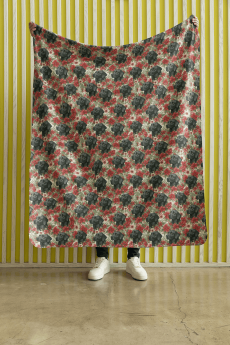The Mistletoe Watcher Sherpa Blanket - London Penny Gift Wrap