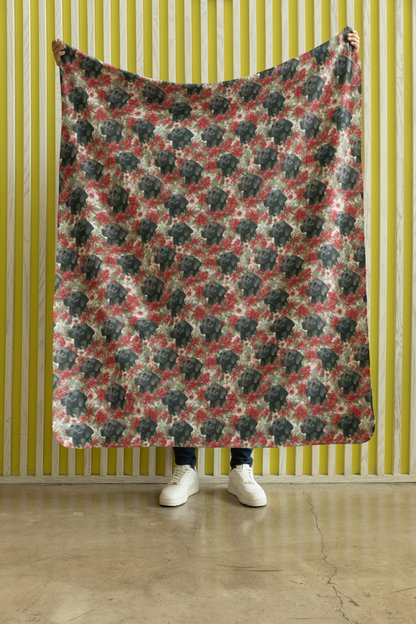 The Mistletoe Watcher Sherpa Blanket