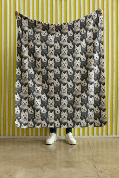 Westie Wonders Sherpa Blanket