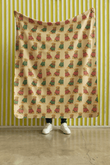 Golden Sweater Party Sherpa Blanket - London Penny Gift Wrap