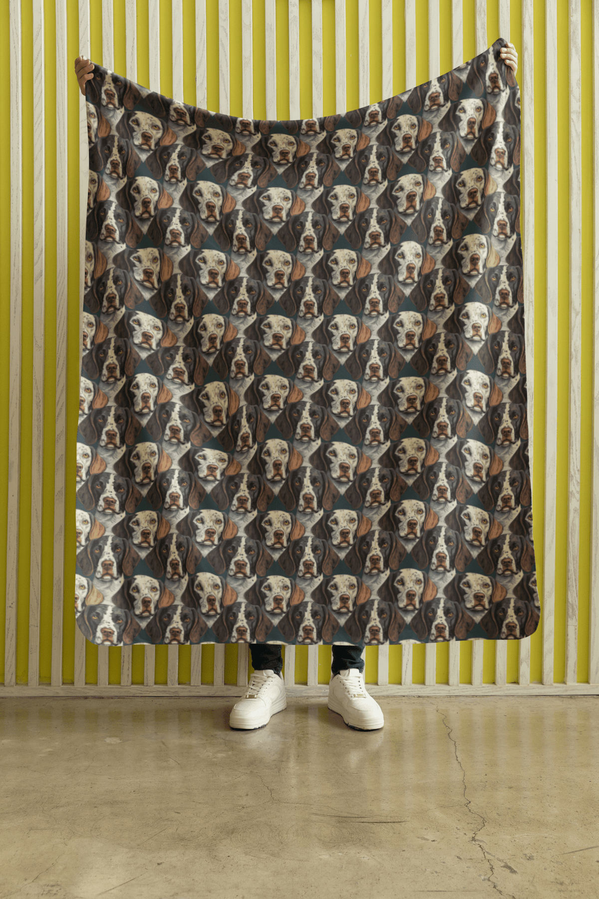 The Pointer's Path Sherpa Blanket - London Penny Gift Wrap