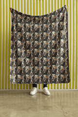 The Pointer's Path Sherpa Blanket - London Penny Gift Wrap