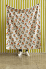 Winterberry Robins Sherpa Blanket - London Penny Gift Wrap