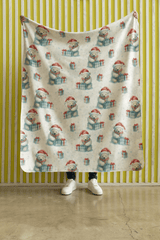Polar Bear Cheer Sherpa Blanket - London Penny Gift Wrap