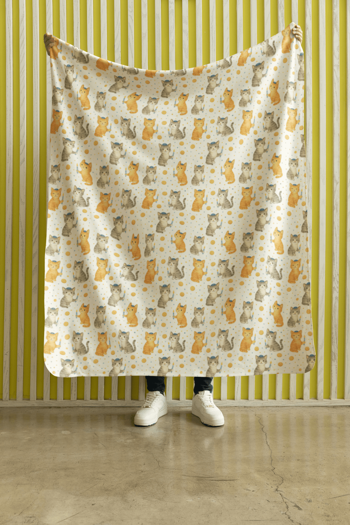 Hanukkah Critters Sherpa Blanket - London Penny Gift Wrap