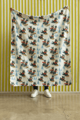 Snowy Trails, Schnauzer Tales Sherpa Blanket - London Penny Gift Wrap