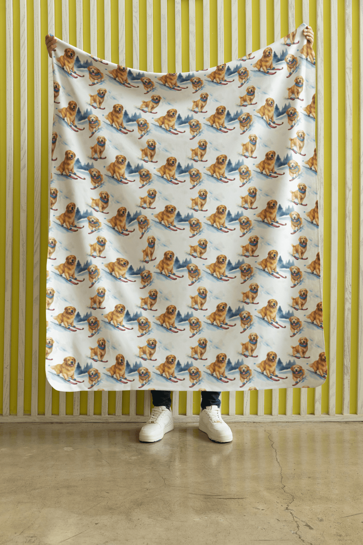 Golden Glide Sherpa Blanket - London Penny Gift Wrap