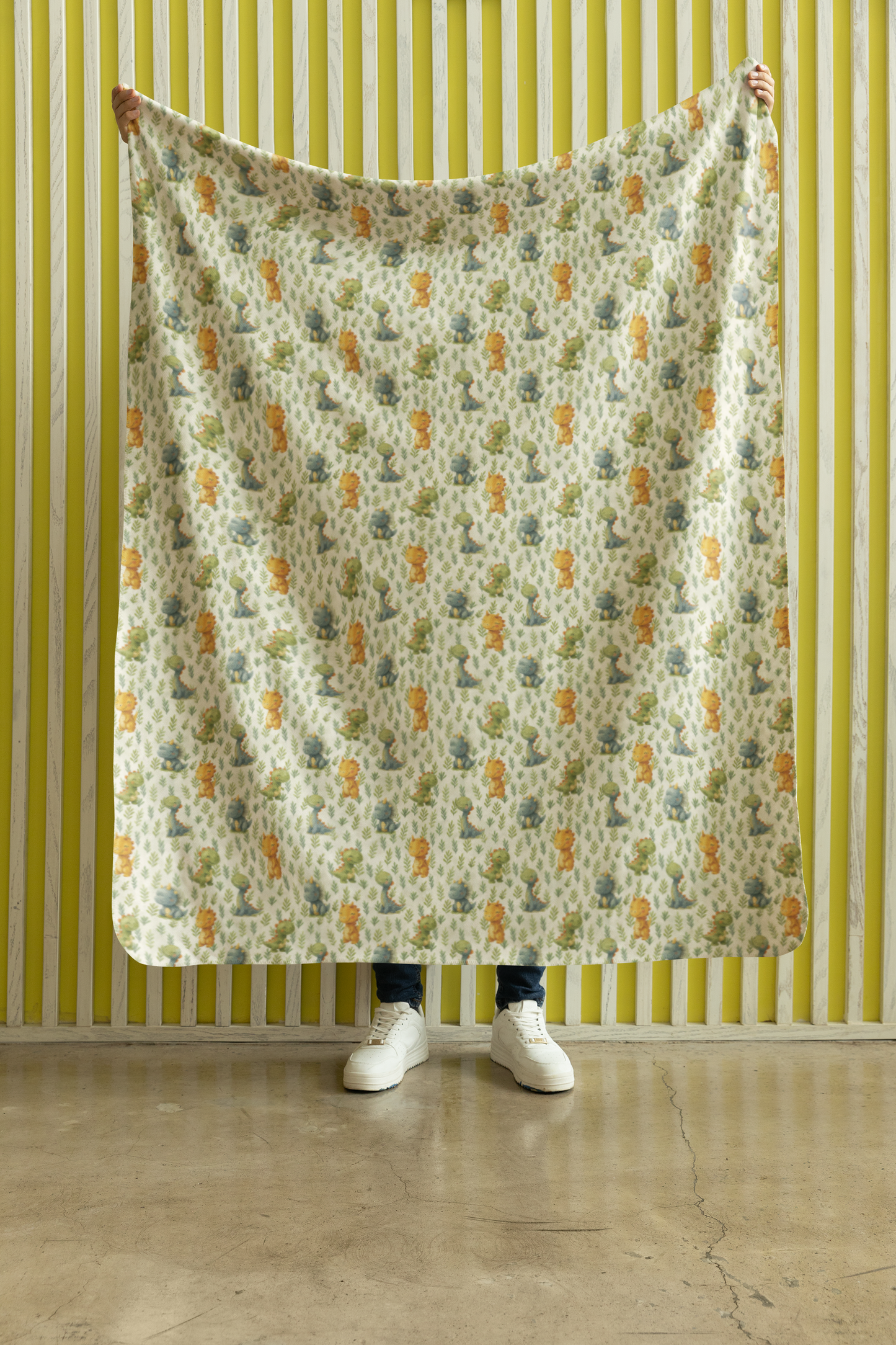 Jurassic Joy Sherpa Blanket