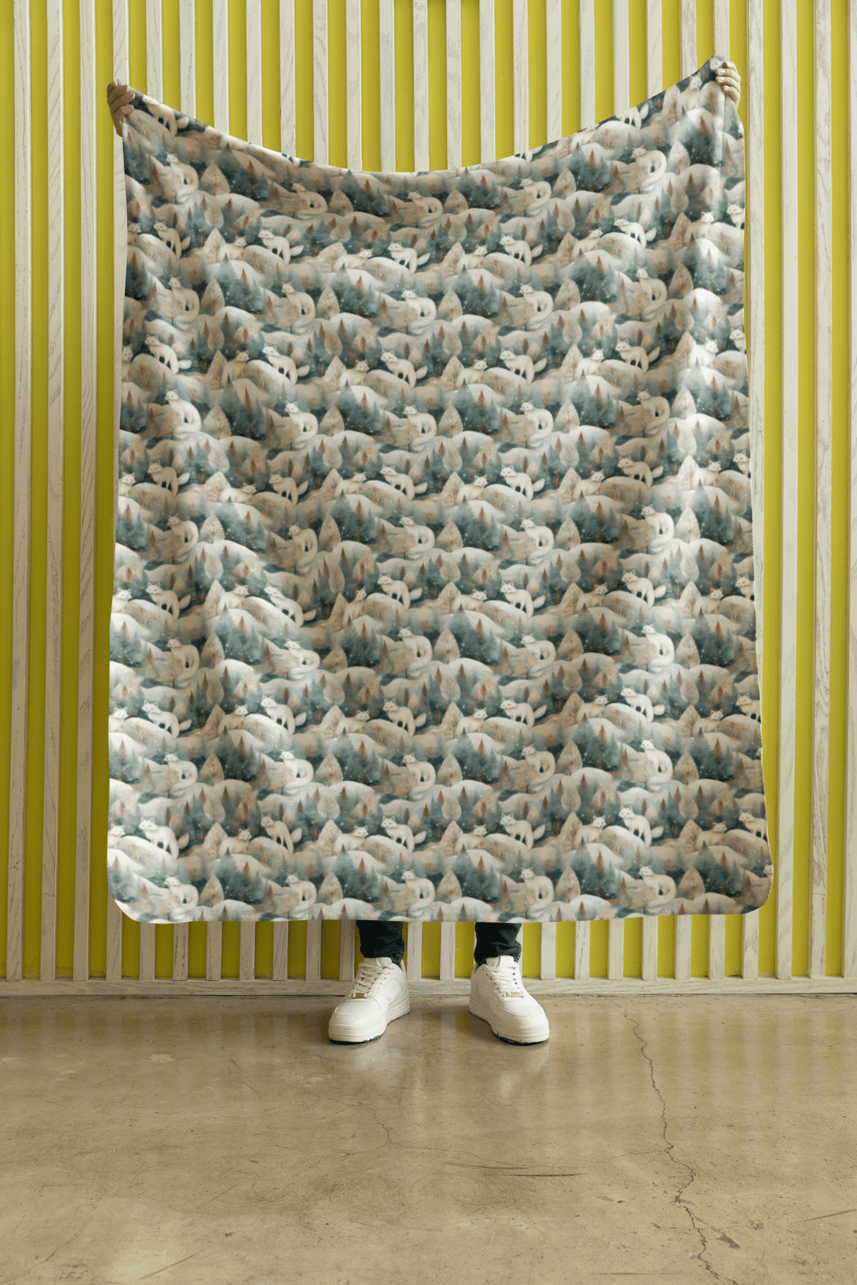Northlight Fox Sherpa Blanket - London Penny Gift Wrap