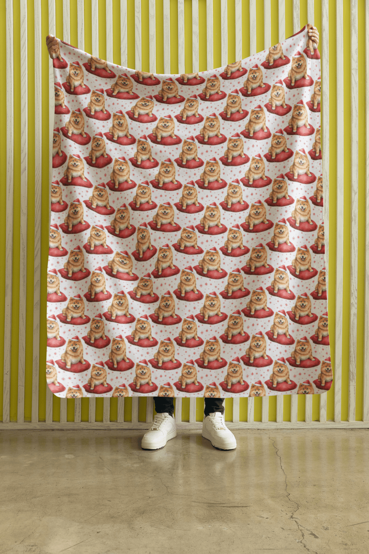 Penny’s Holiday Throne Sherpa Blanket - London Penny Gift Wrap