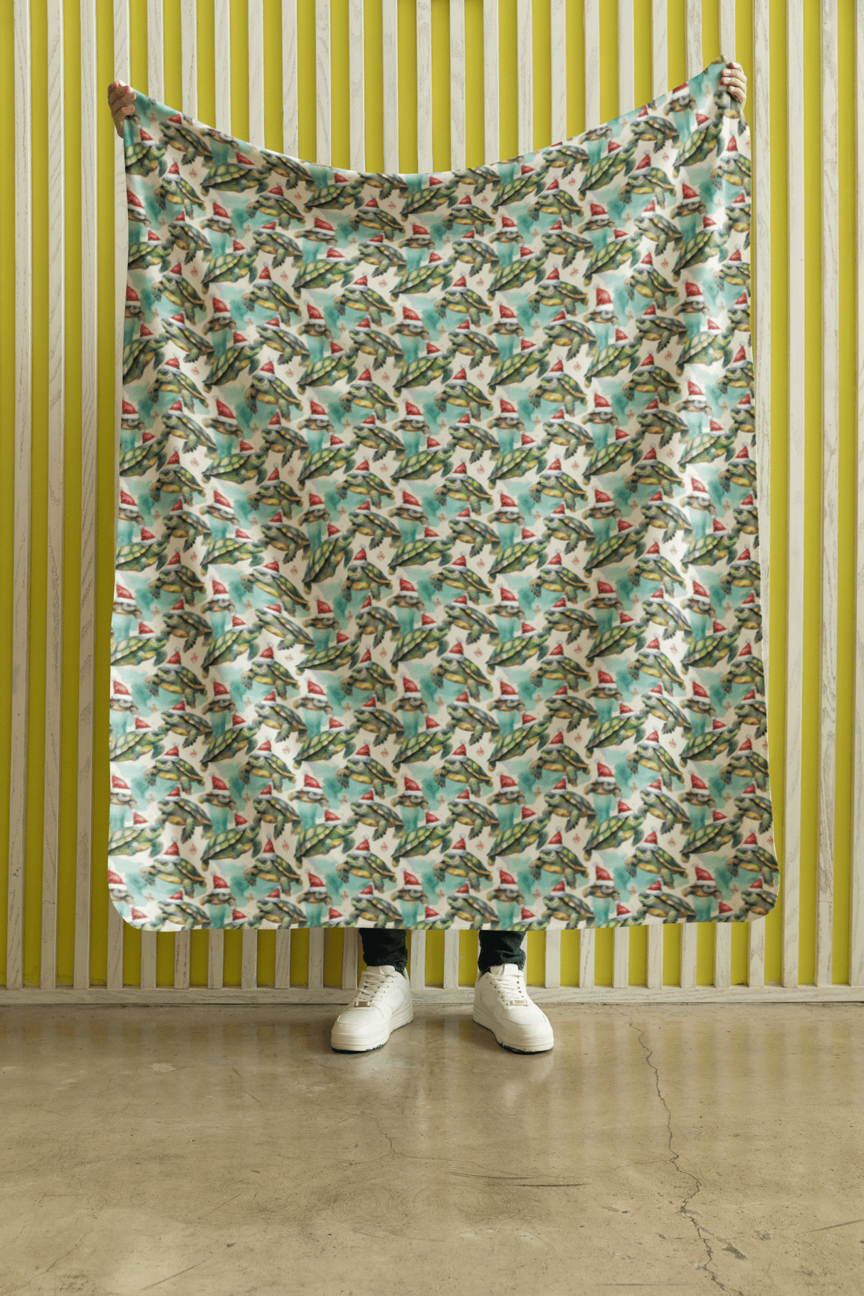 Shell-abrate the Holidays Sherpa Blanket - London Penny Gift Wrap