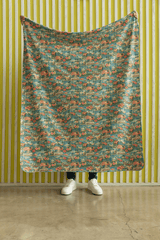 Florida Postcard Memories Sherpa Blanket - London Penny Gift Wrap