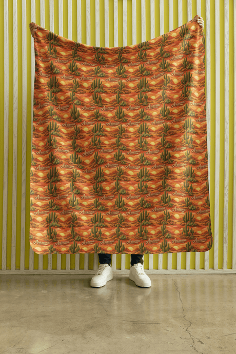 Arizona Desert Sun Sherpa Blanket - London Penny Gift Wrap