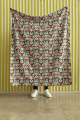 Shih Tzu Plaid Parade Sherpa Blanket - London Penny Gift Wrap