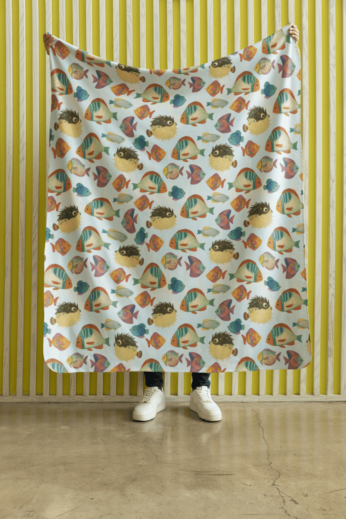 Fin-tastic Fiesta Sherpa Blanket - London Penny Gift Wrap