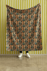 Tabby Cat Chasing Sherpa Blanket - London Penny Gift Wrap