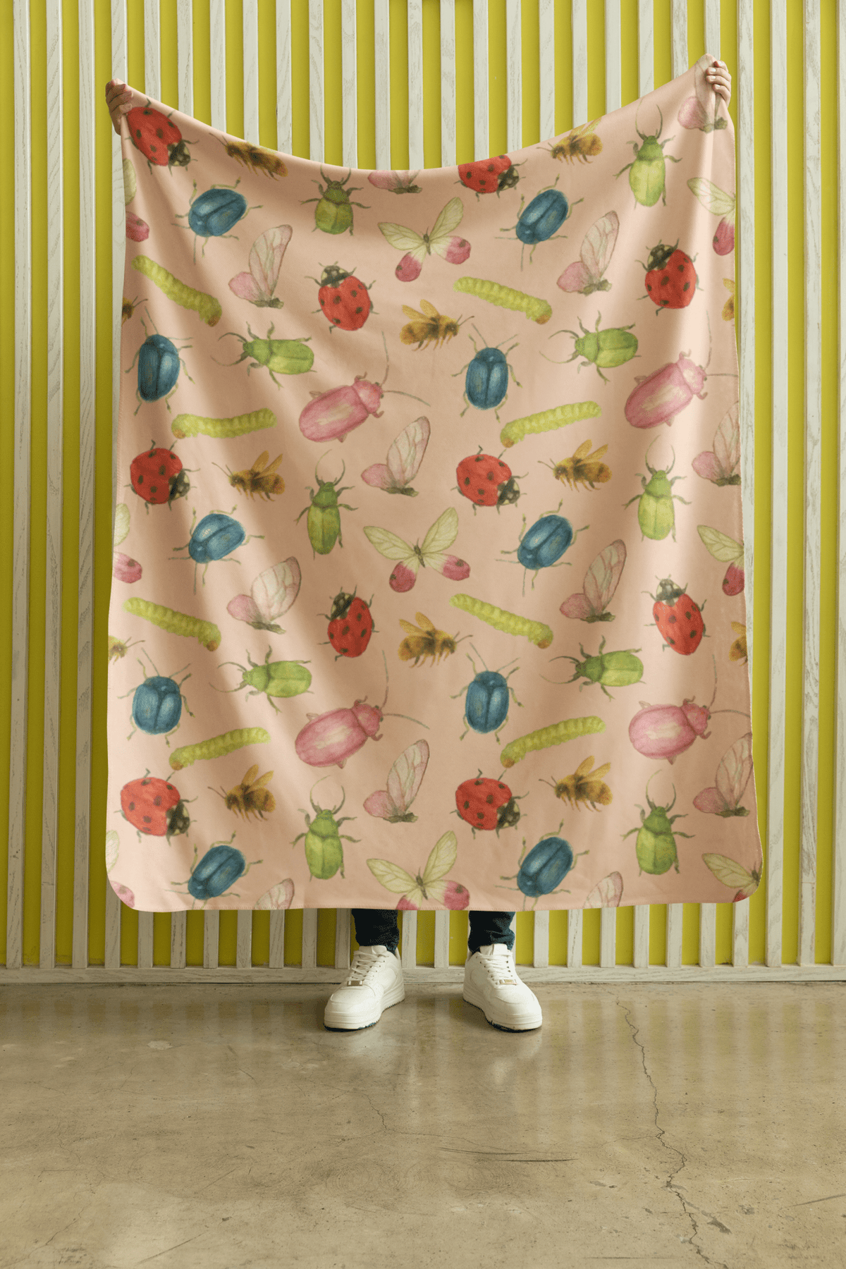 Garden Bug Waltz Sherpa Blanket - London Penny Gift Wrap