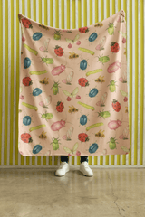 Garden Bug Waltz Sherpa Blanket - London Penny Gift Wrap