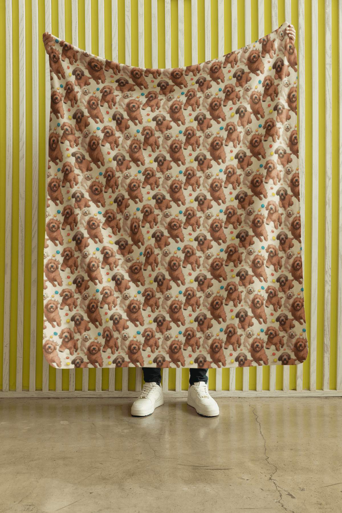 Doodle Frolics Sherpa Blanket - London Penny Gift Wrap