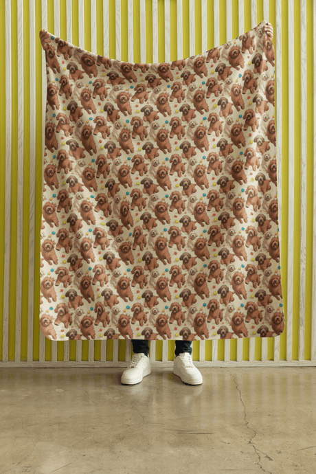 Doodle Frolics Sherpa Blanket - London Penny Gift Wrap