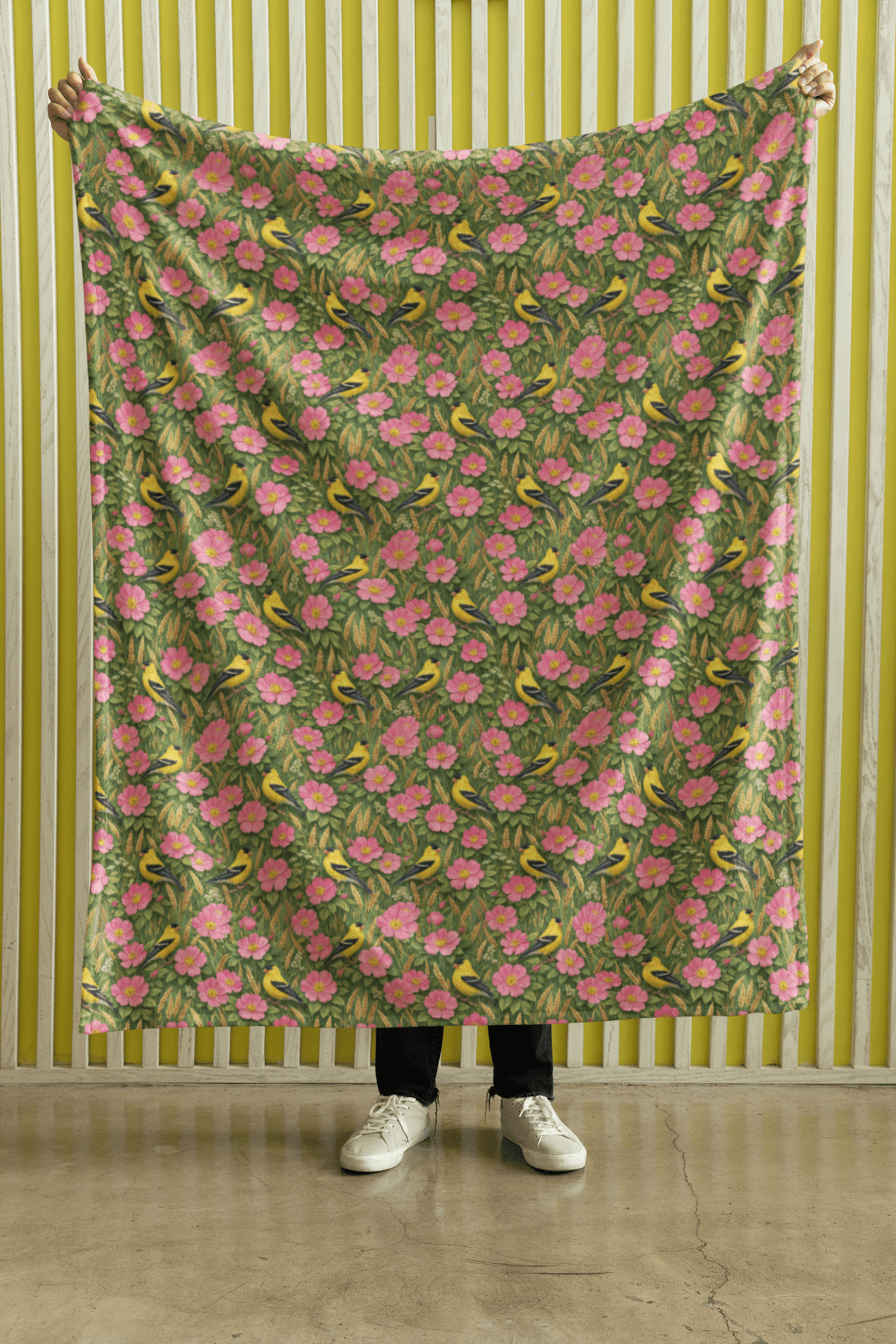 Iowa Flora & Fauna Sherpa Blanket - London Penny Gift Wrap