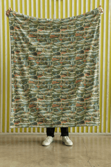 West Virginia Postcard Memories Sherpa Blanket - London Penny Gift Wrap