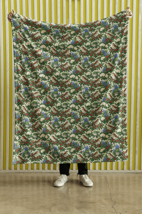 District of Columbia Flora & Fauna Sherpa Blanket - London Penny Gift Wrap