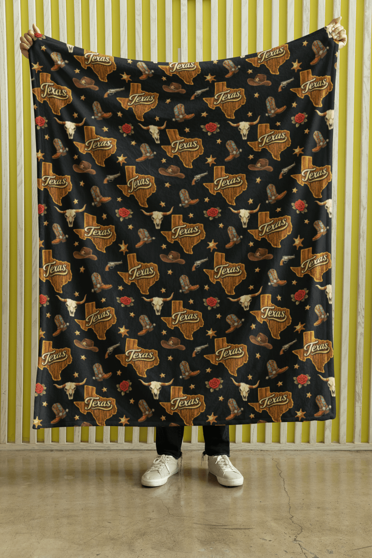 Texas Lone Star Luxe Sherpa Blanket - London Penny Gift Wrap