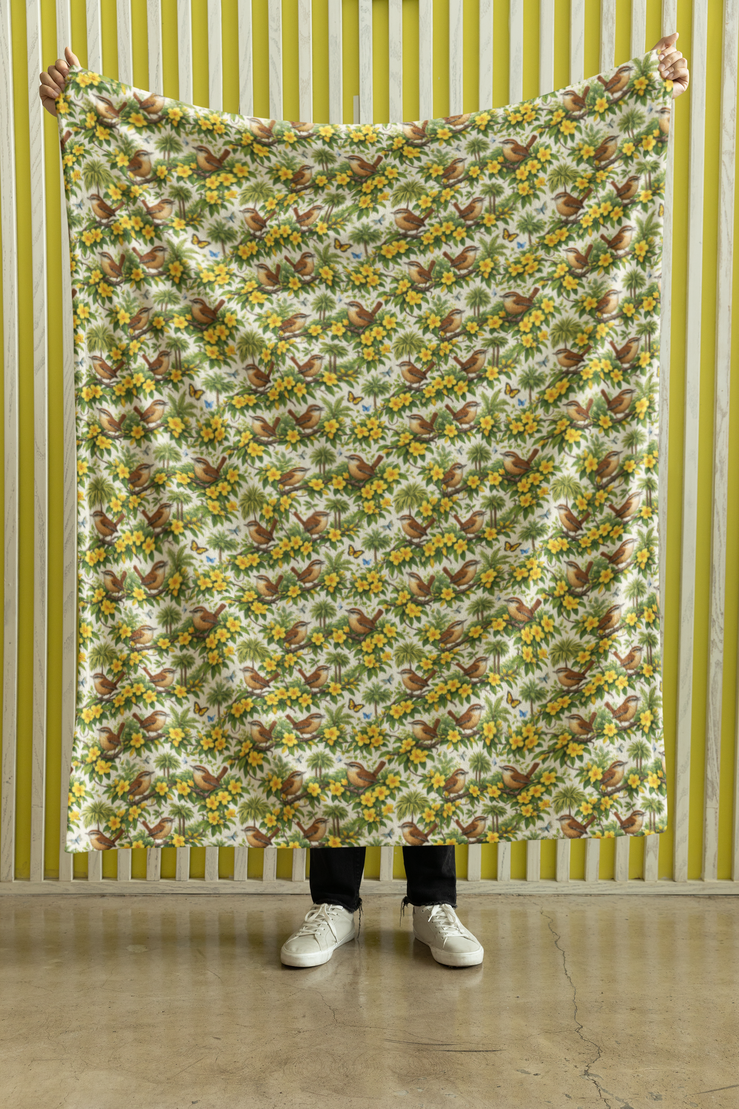 South Carolina Flora & Fauna Sherpa Blanket