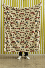 Wisconsin Northwoods Cabin Sherpa Blanket - London Penny Gift Wrap