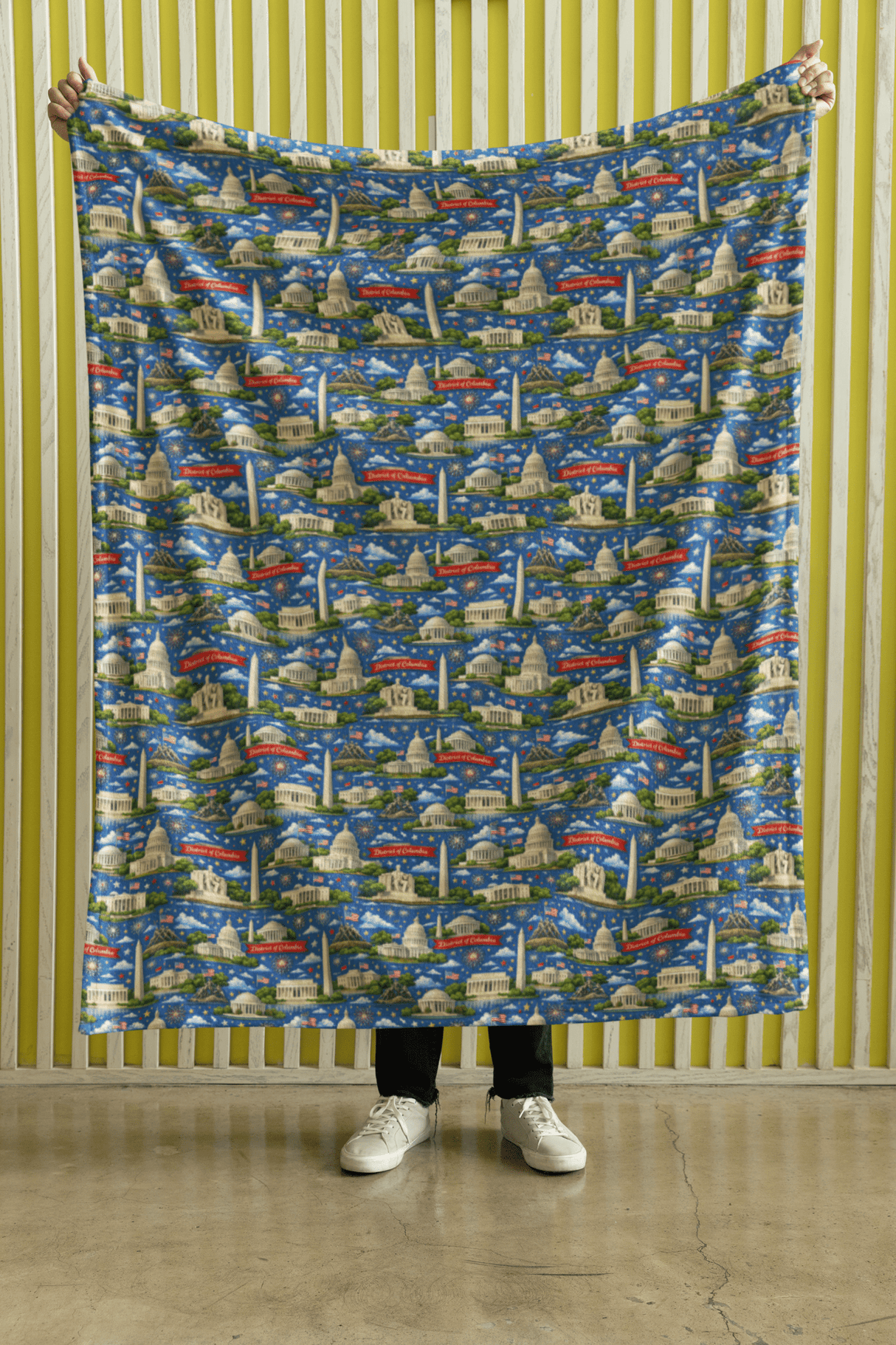 District of Columbia – Capital Classic Sherpa Blanket - London Penny Gift Wrap
