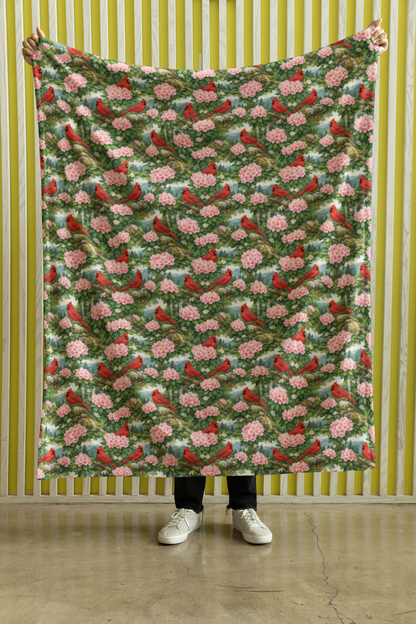 West Virginia Flora & Fauna Sherpa Blanket