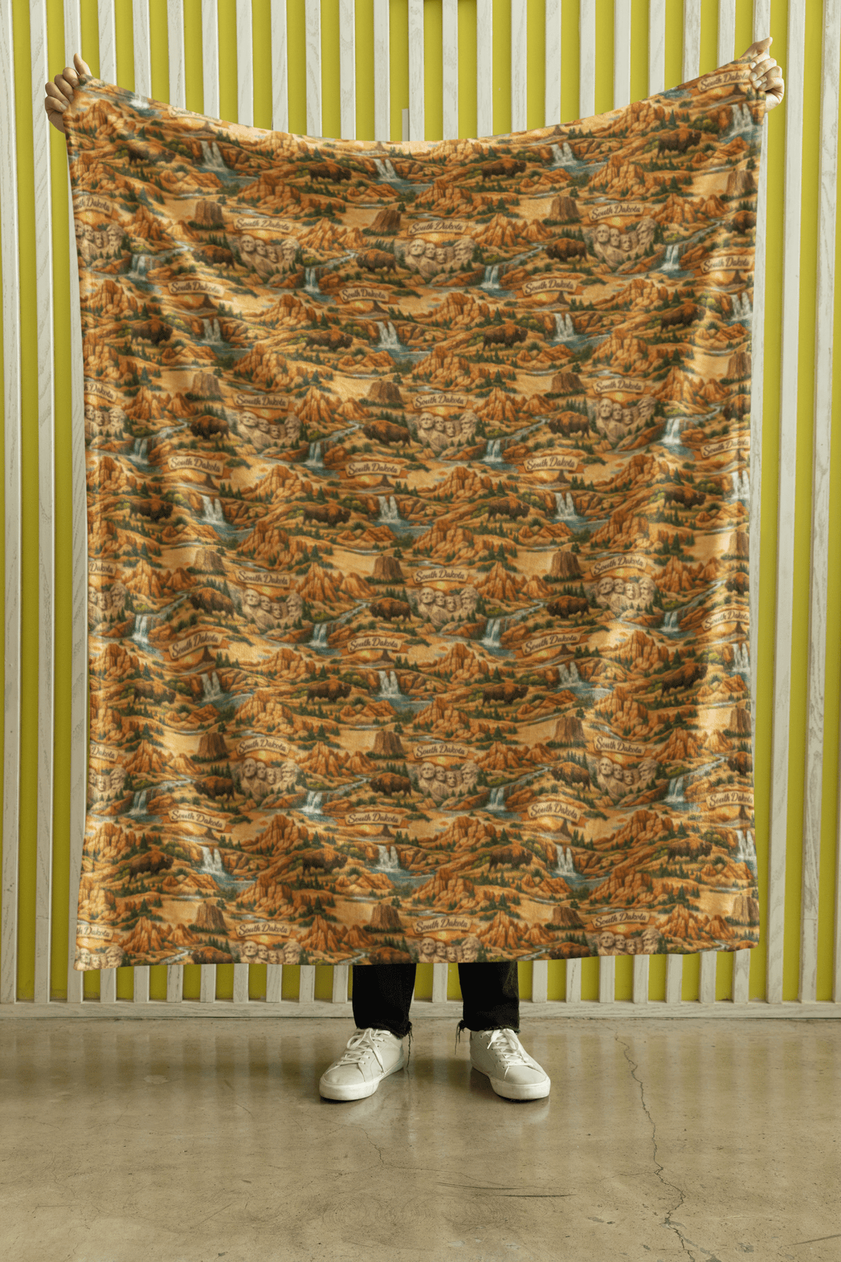 South Dakota Badlands Beauty Sherpa Blanket - London Penny Gift Wrap
