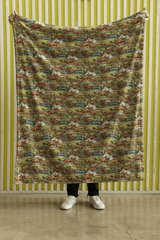 Kentucky Bluegrass Elegance Sherpa Blanket - London Penny Gift Wrap