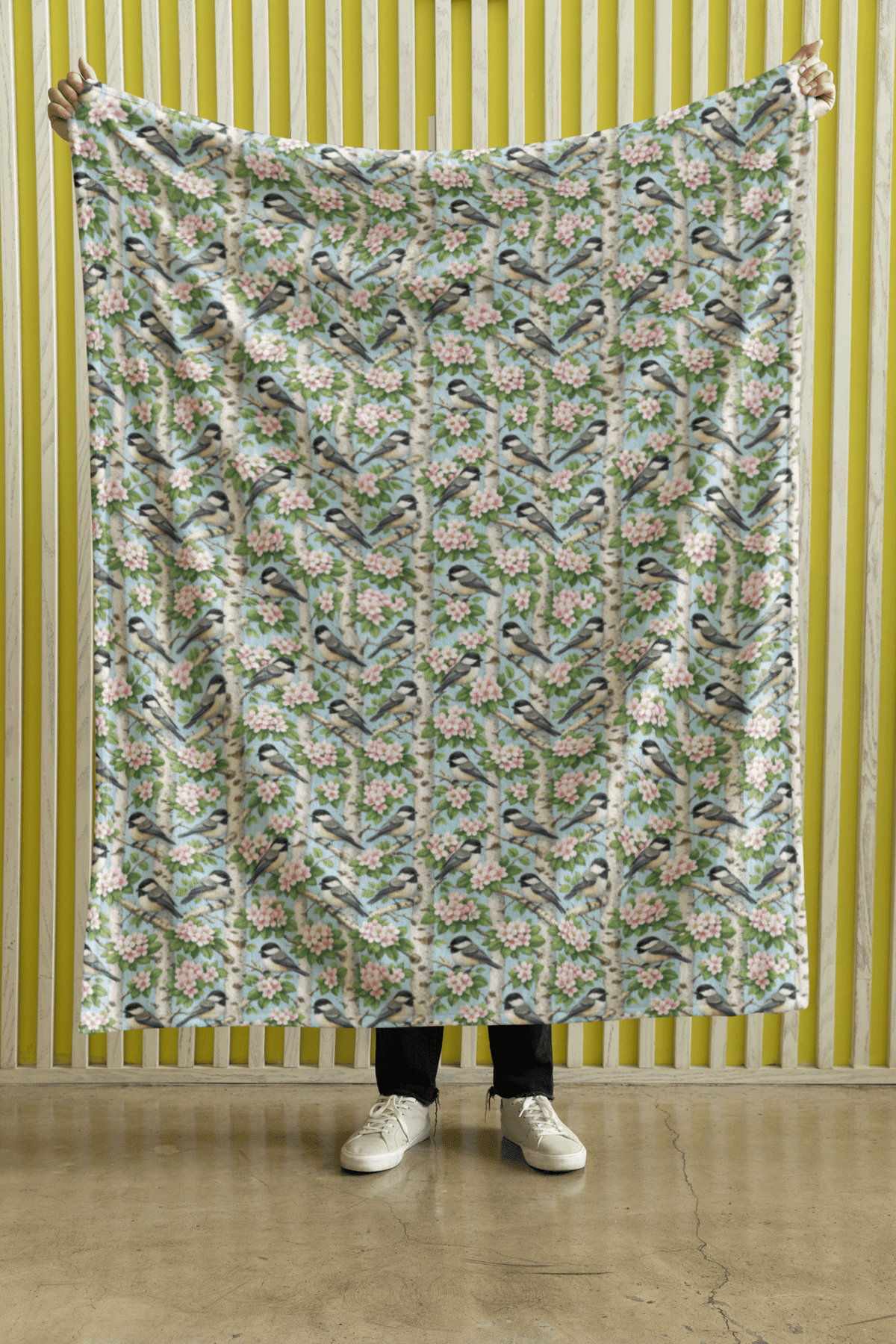 Massachusetts Flora & Fauna Sherpa Blanket - London Penny Gift Wrap