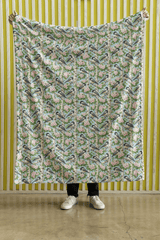 Massachusetts Flora & Fauna Sherpa Blanket - London Penny Gift Wrap