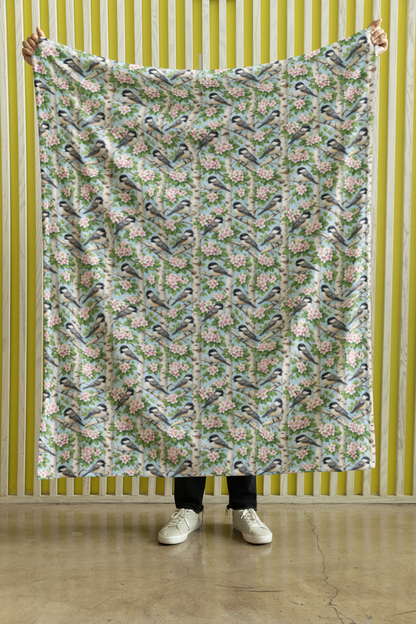 Massachusetts Flora & Fauna Sherpa Blanket