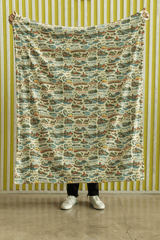 Wisconsin Postcard Memories Sherpa Blanket - London Penny Gift Wrap
