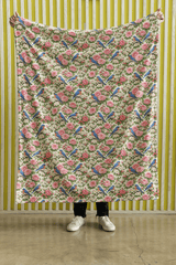 New York Flora & Fauna Sherpa Blanket - London Penny Gift Wrap