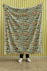 North Carolina Postcard Memories Sherpa Blanket - London Penny Gift Wrap