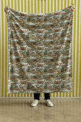 New Hampshire White Mountain Air Sherpa Blanket - London Penny Gift Wrap