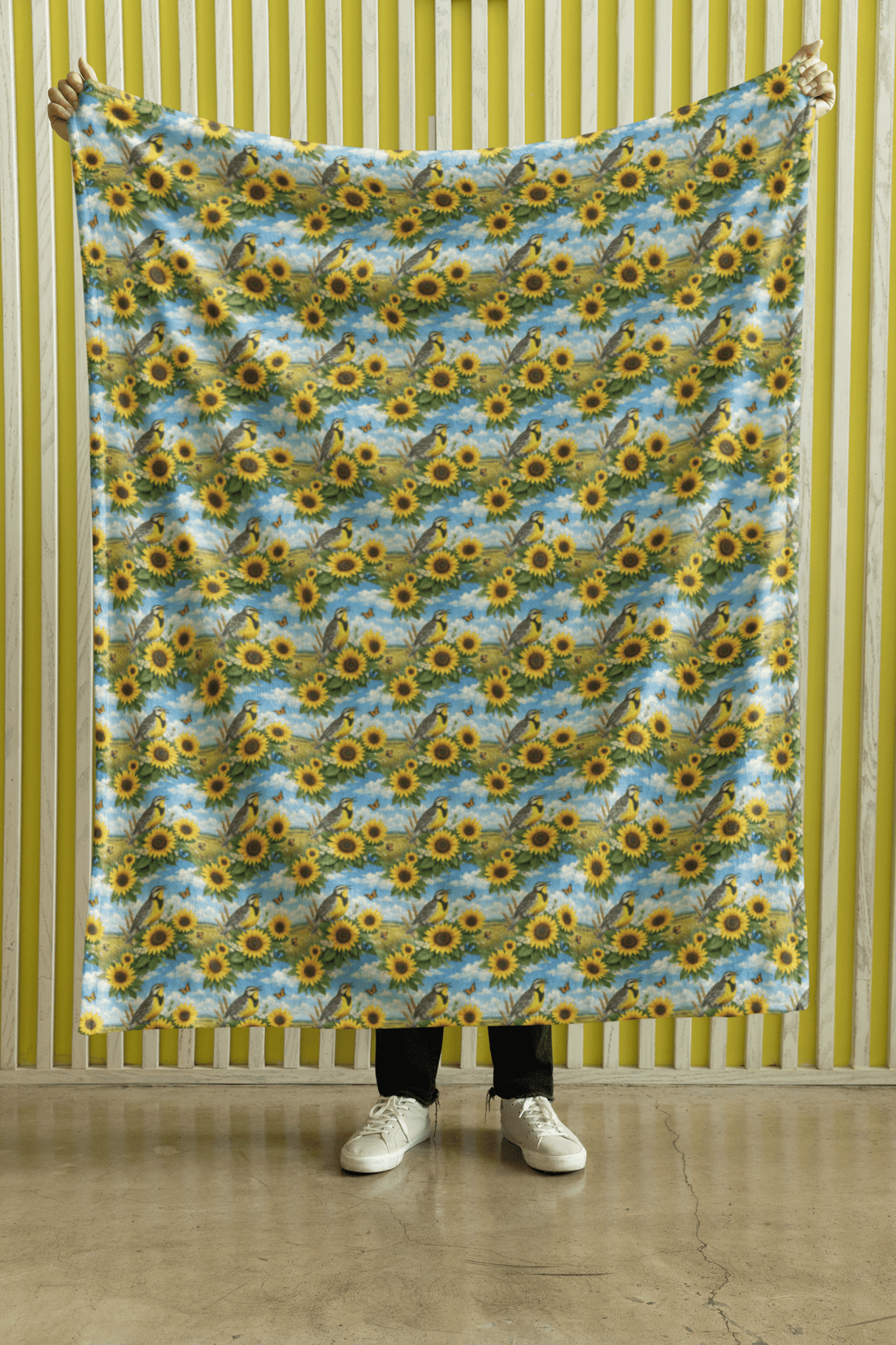 Kansas Flora & Fauna Sherpa Blanket - London Penny Gift Wrap